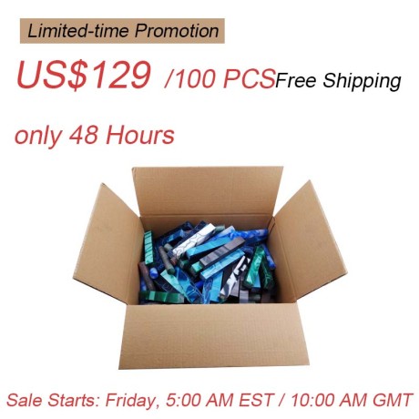 Member Benefit Free shipping Random color 100 Pack acrylic Pen blanks