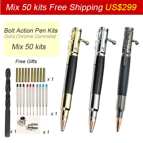 Mix 50 PKBA-1 Pen Kits  Free Shipping