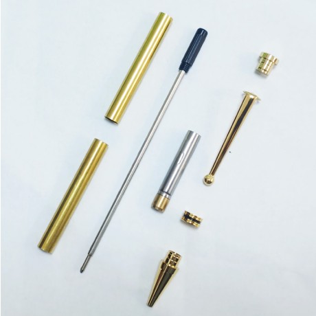 PKCS-6 Series Slimline Twist Pen Kit - Gold