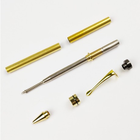 PKM-1 Twist Ballpoint Pen Kit - Gold