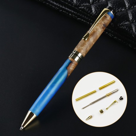 PKM-1 Twist Ballpoint Pen Kit - Gold