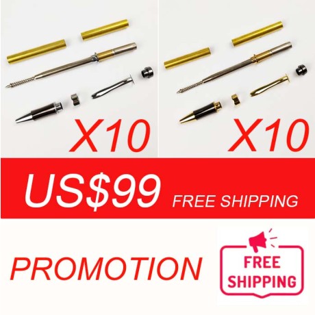 Free Shipping 20 Pieces of PKM-3 Ballpoint Pen kits US$69