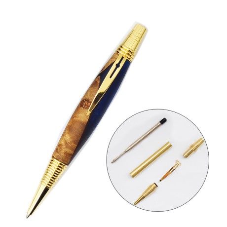PKM-7 Twist Ballpoint Pen Kit - Gold