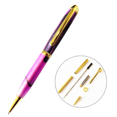 PKM-E6 Twist Ballpoint Pen Kit  - Gold