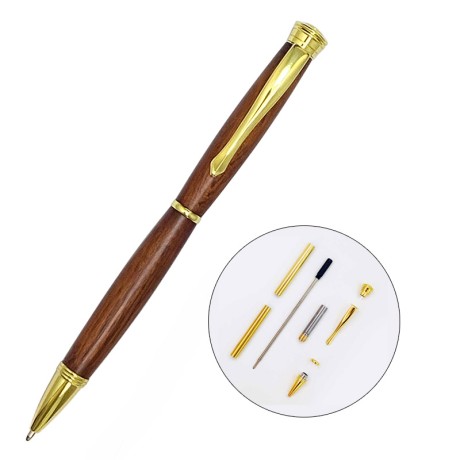 PKSL-1 Series Slimline Twist Pen Kit - Gold 
