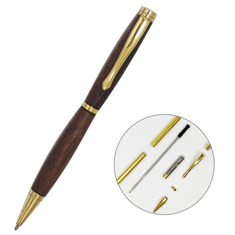 PKSL-3 Series Slimline Twist Pen Kit - Gold 