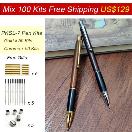 Mix100 PKSL-7 Pen Kits  Free Shipping