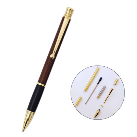 PKSL-7 Series Slimline Twist Pen Kit - Gold 