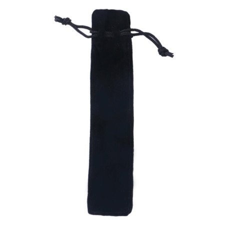PCHV-1 Pack of 10 Velvet Drawstring Pen Pouch - Black