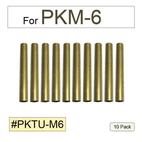 Messing-Schreibrohre Ersatzteile für PKM-6 Drehstift-Set (10er Packung)【PKTU-M6】