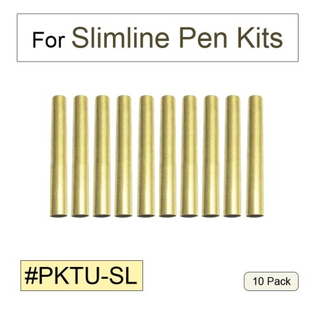 10 Brass Tube Replacements for Strongink Slim Pen Kits