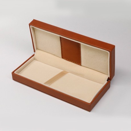 PBLE-2 PU Leather High-Grade Fountain pen Box(Smaller Size) - Orange