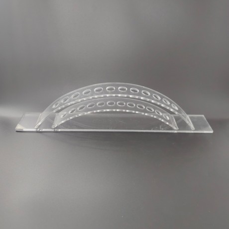PS12-2 Acrylic High-end Double-deck Arch Bridge Pen Stands / Displays - For 12 pens - Clear