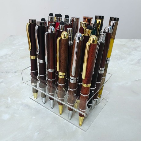 PS24-1 Acrylic S Shape Pen Stands / Displays - For 24 pens