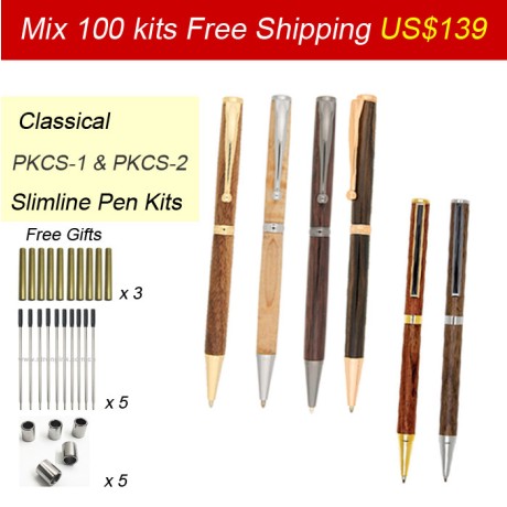 Mix100 PKCS-1 &PKCS-2 Series Pen Kits US$139 Free Shipping