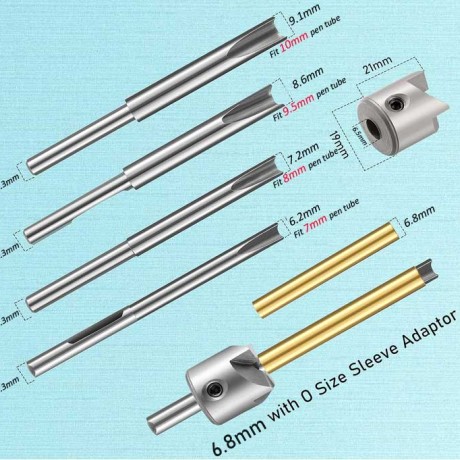 7 mm 8 mm 3/8 Inch 10 mm Cutter Shafts Pen Barrel Trimmer Kit
