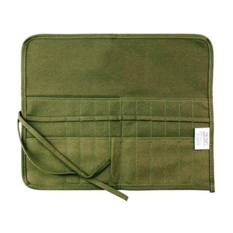 Cotton Roll-up Pen Case with 22 -30 Slots - 22