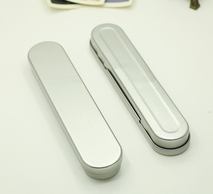Tinplate Pen Box EVA Insert in Silver Color
