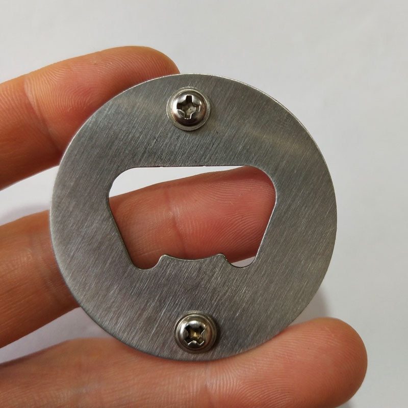 Stainless Steel Disc Bottle Opener Kit