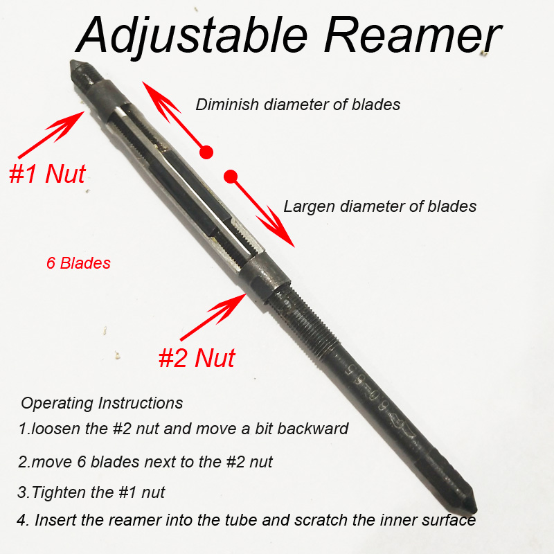 Adjustable Pen Reamer Reamer with Wrench for 7.0-7.75mm Tubes