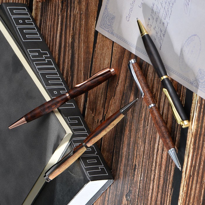 PKSL-3 Slimline ChromeTwist Pen Kit