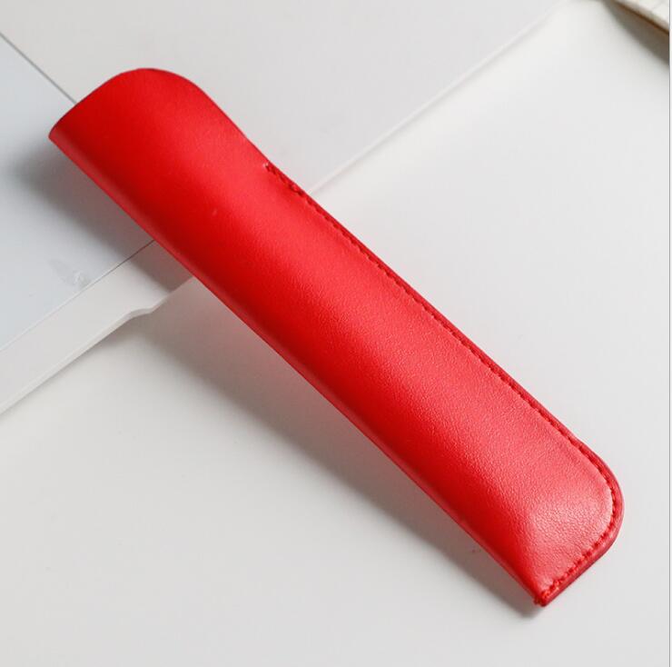 PCHLE-1 High End Quality PU Leather Portable Pen Bag -Red