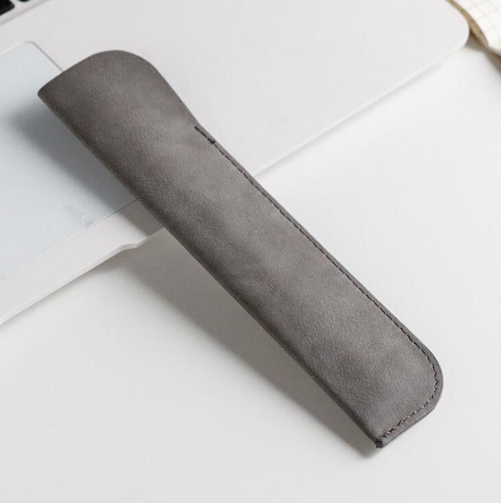 PCHLE-1 High End Quality PU Leather Portable Pen Bag-Gray