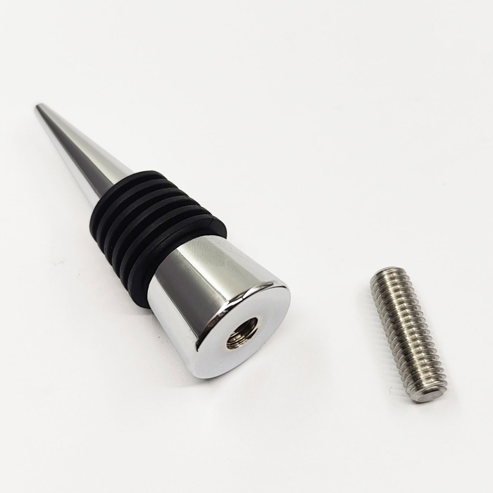 M8x1.25 Classic Bottle Stopper wood turning projet kits in Chrome (Premium)