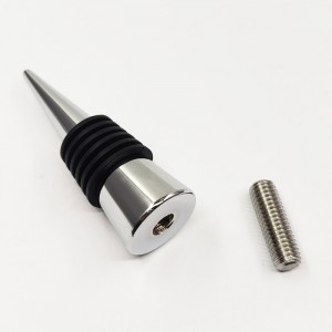 M8x1.25 Classic Bottle Stopper wood turning projet kits in Chrome (Premium)