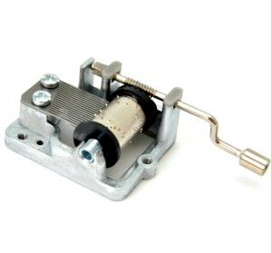 Handcrank Mechanical Mini DIY 18 Tones Music Box Movement Toy Gift Craft