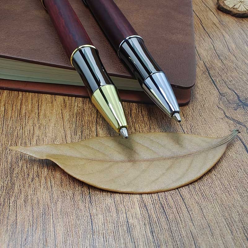 PKM-3 Gold Chrome Plating With Gunmetal Top Cap Twist Pen Kit
