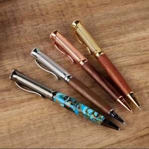 PKM-4 Gold Finish Ballpoint Twist Pen Turning Kits