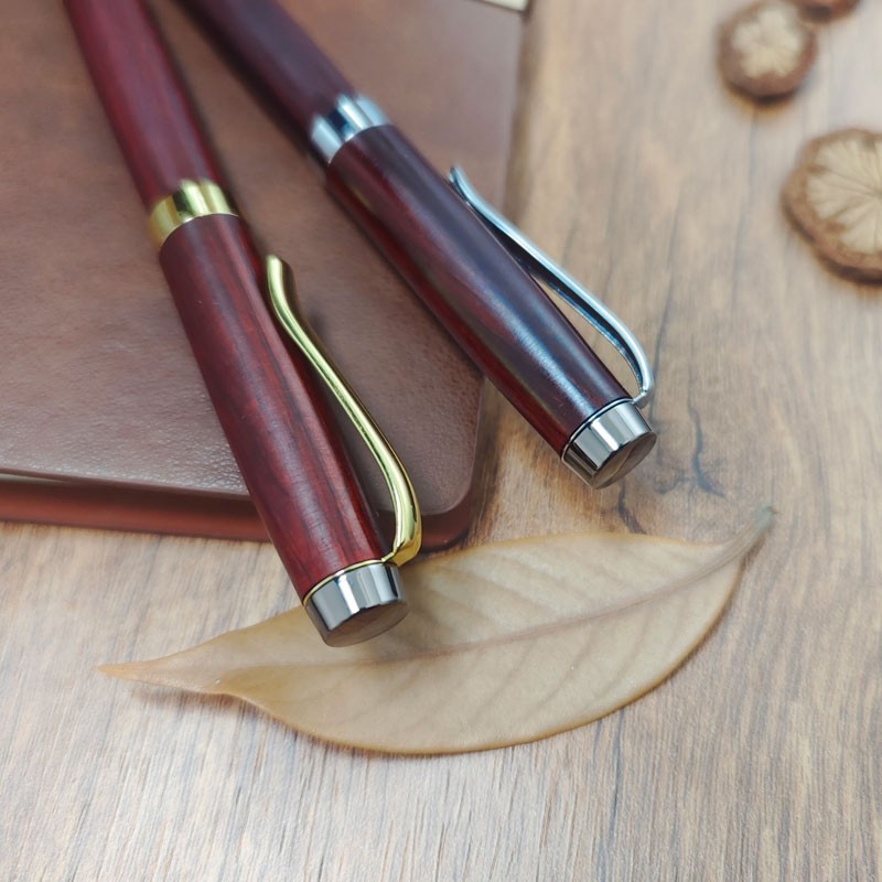 PKM-3 Gold Chrome Plating With Gunmetal Top Cap Twist Pen Kit