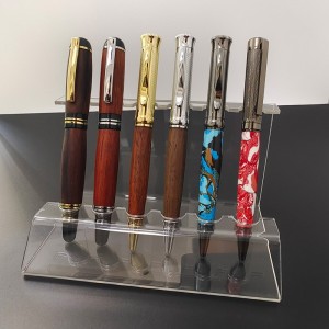 PS6-1 Acrylic High-end  Pen Stands / Displays - For 6 pens