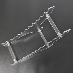 PS12-1 Acrylic High-end Stairway pen stands / displays - For 12 pens