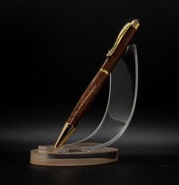 Used black walnut for this one. I burnish the pen with a rag to bring up heat and a darker color. CA ...