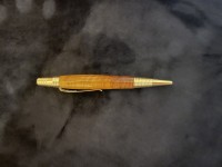 Osage Orange with PKM-7-G pen kit. Sunny Orange shimmers in the light. Excellent kit. Brass transmis ...