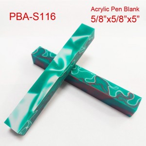 5/8“x5”Square End Acrylic Pen Blanks S116