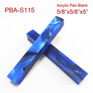5/8“x5”Square End Acrylic Pen Blanks S115