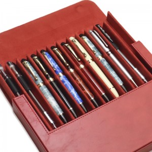 PSB12-7 Genuine Leather Pen Storage Case