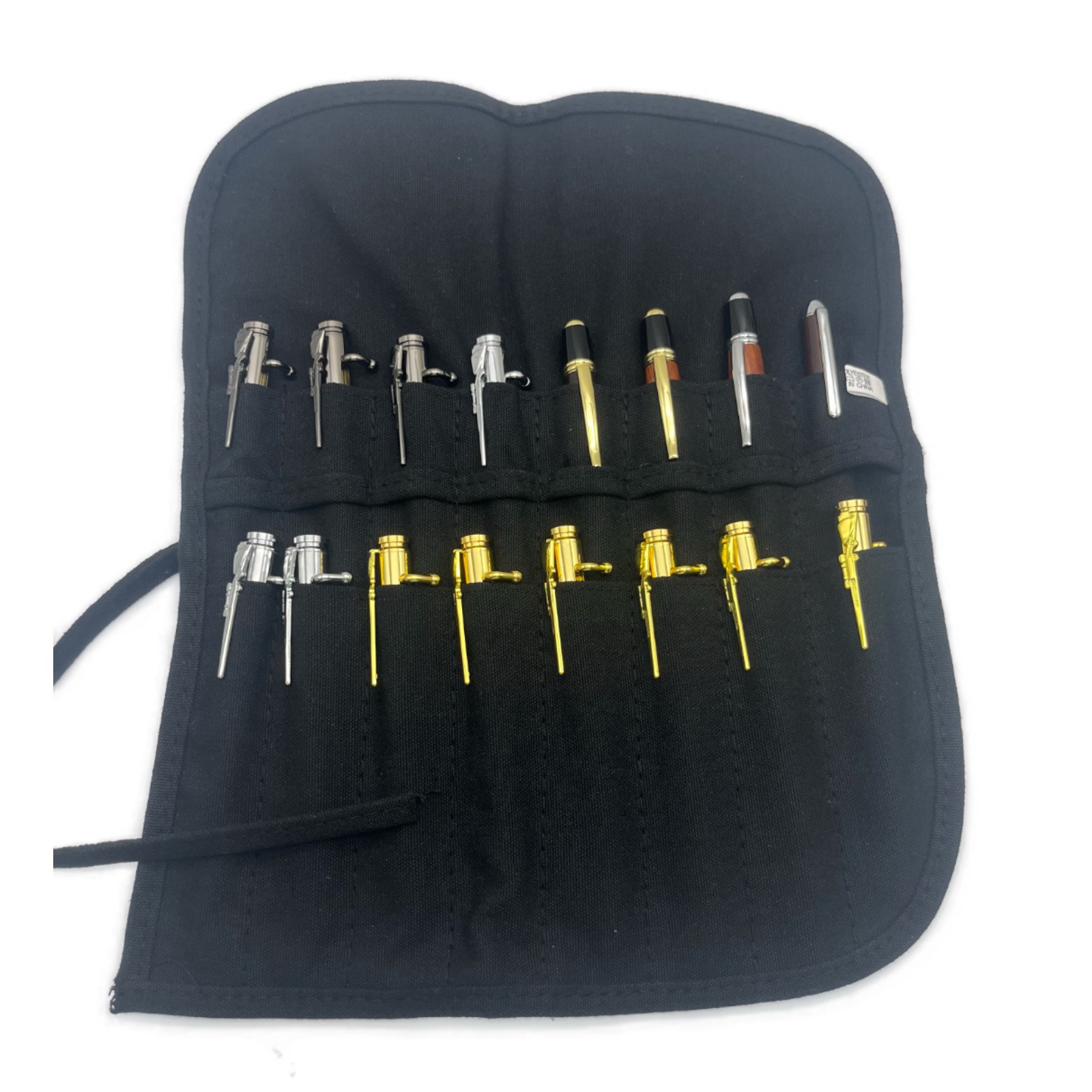 PCRU16-2 Cotton Roll-up Pen Case with 16 Slots