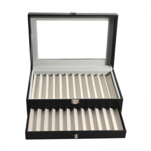 PSB24-1 Deluxe Fountain Pen Storage Box- Holds 24 Pens