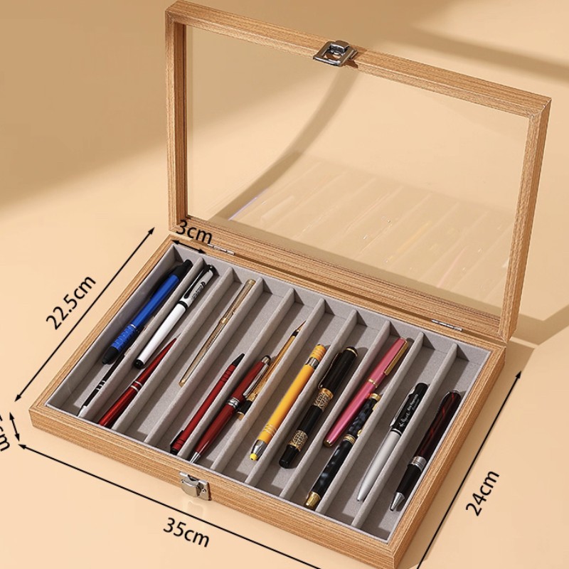 PS10-2 Classic Fountain Pen Collector's Box - Holds 10 Pens
