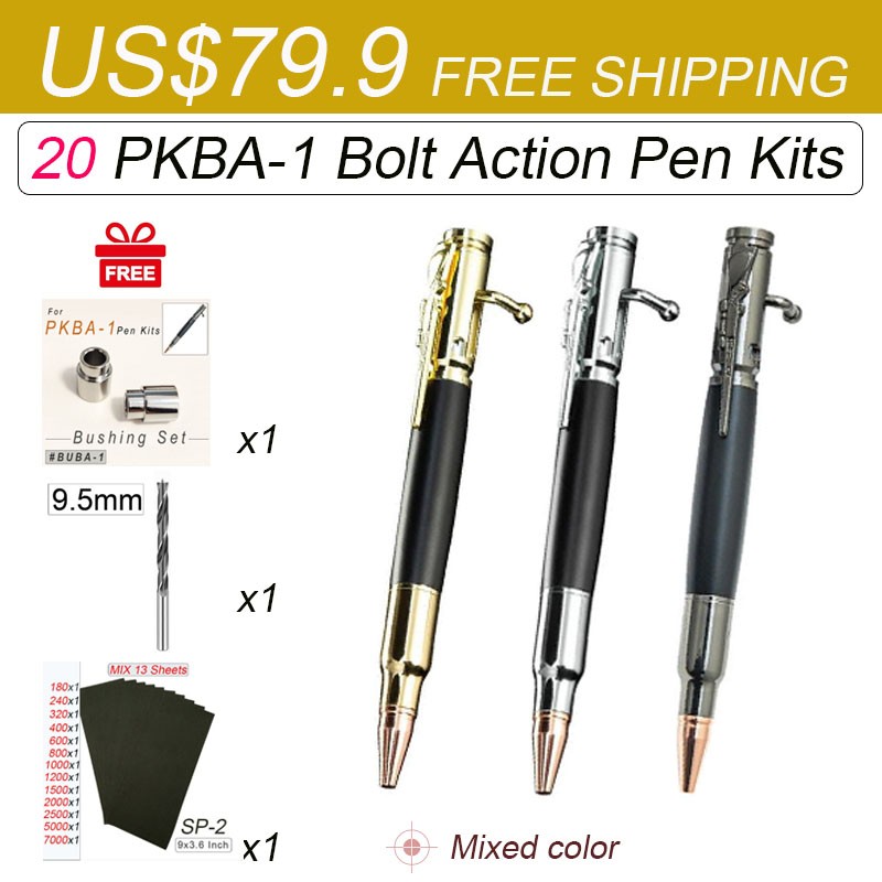 Mix 20 PKBA-1 Pen Kits Free Shipping