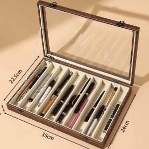 PS10-2 Classic Fountain Pen Collector's Box - Holds 10 Pens
