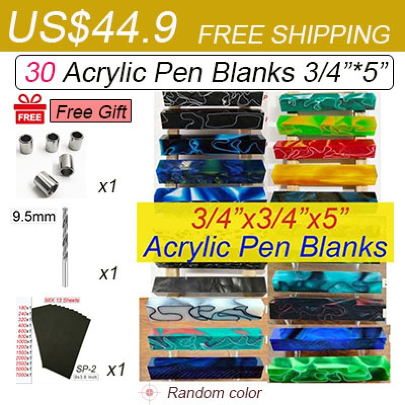 30 Acrylic Pen Blanks with Free Shipping