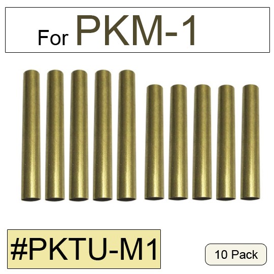 PKTU-M1 Brass Pen Tube Replacement for Pen Kit PKM-1(5 Sets)
