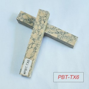PBT-TX6 Turquoise Stone 3/4"x3/4"x5" Pen Blank