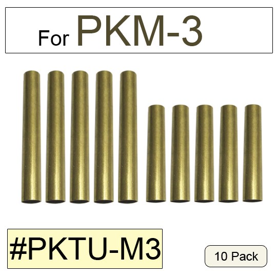 PKTU-M3 Brass Pen Tube Replacement for Pen Kit PKM-3(5 Sets)