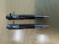 Bolt Action pens using darker woods to highlight the style.